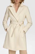 Donna Karan New York Belted Wool Blend Coat