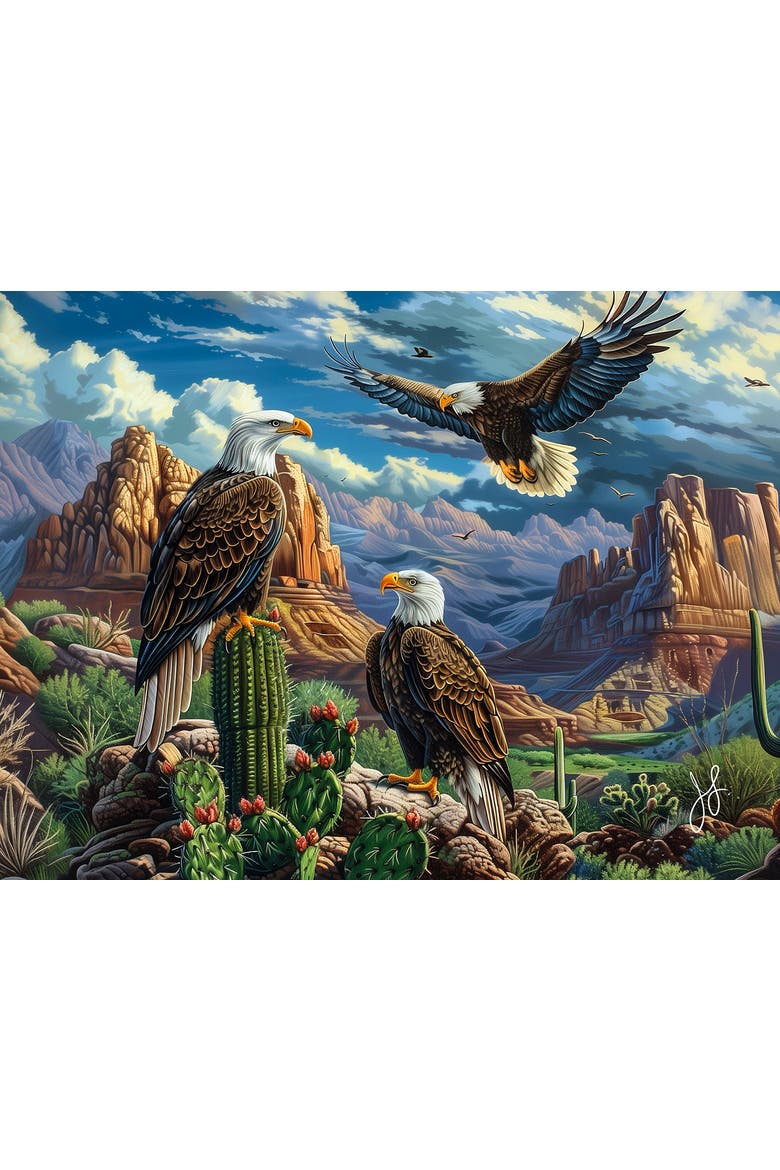 Eagle Dune 500 piece Jigsaw Puzzle for Adults, Alternate, color, Multicolor