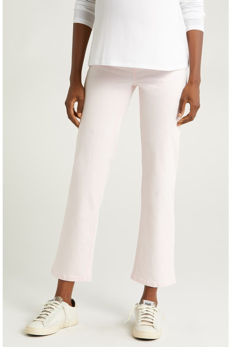 Over the Bump Ankle Straight Leg Maternity Jeans, Main, color, BLUSH