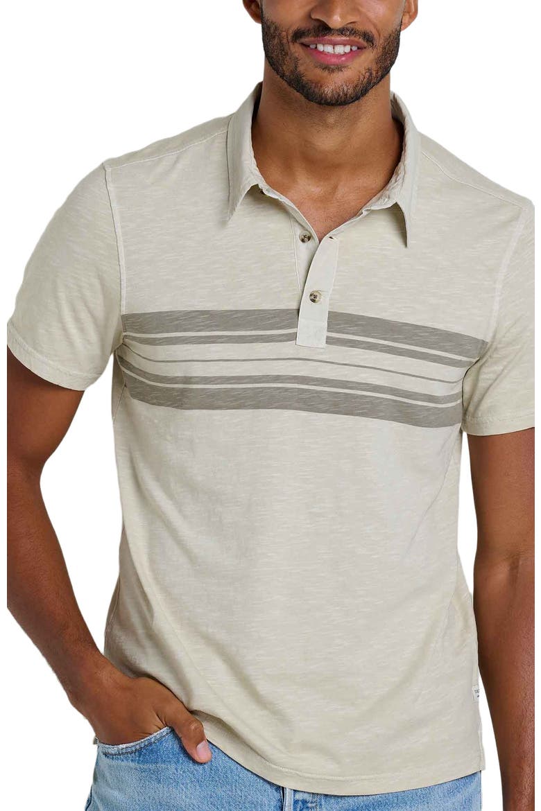 Men's Primo Short Sleeve Polo, Alternate, color, Pelican Chest Stripe