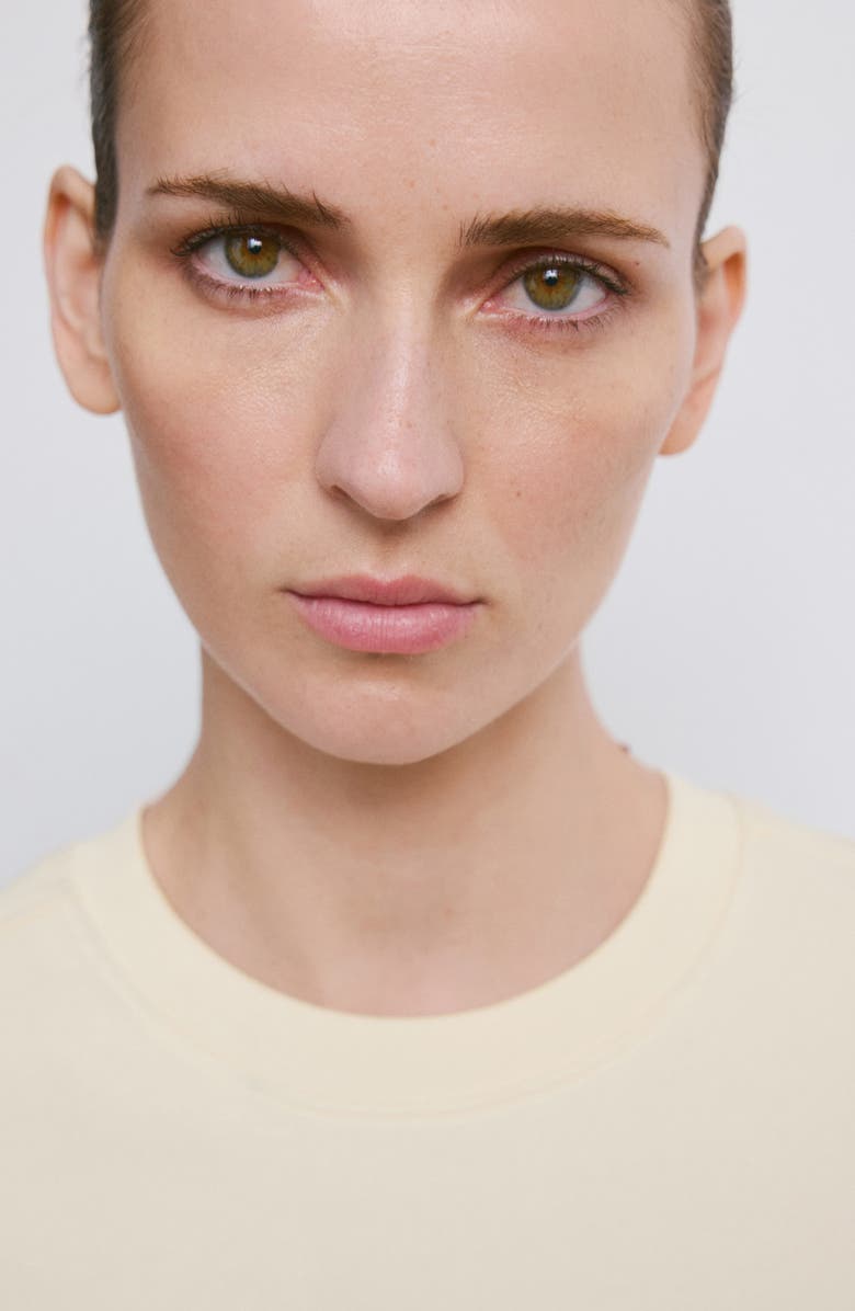 MANGO Crewneck Cotton Sweatshirt, Alternate, color, Pastel Yellow