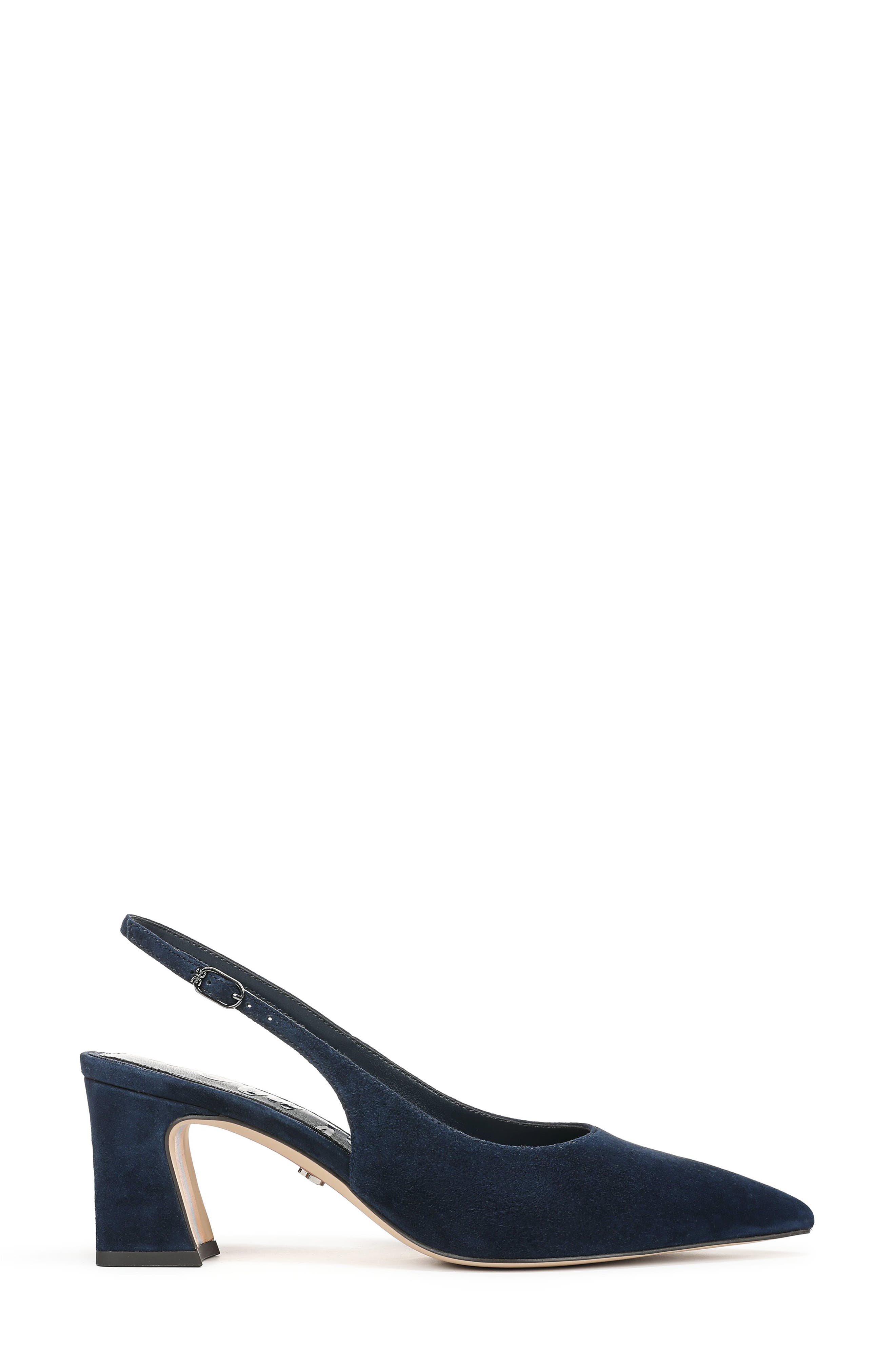 Winfred Pointed Toe Slingback Sandal, Alternate, color, OASIS NAVY