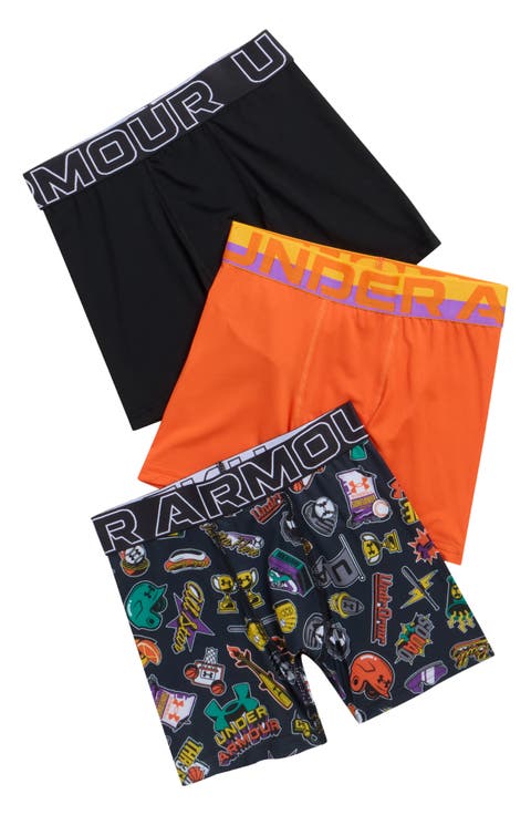 Kids' Assorted 3-Pack UA Performance Tech™ Mesh Boxer Briefs