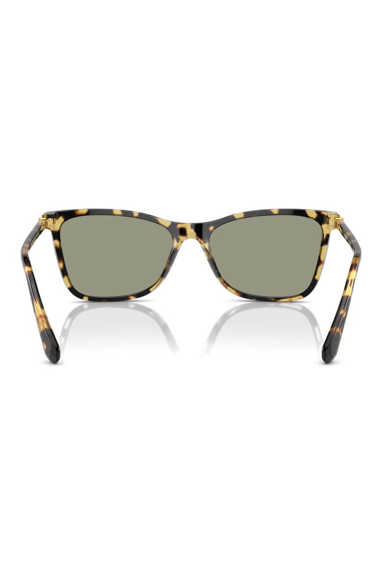55mm Rectangular Sunglasses, Alternate, color, HAVANA