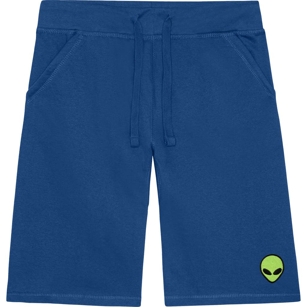 Dalix Mens Alien Midweight Fleece Short In Blue
