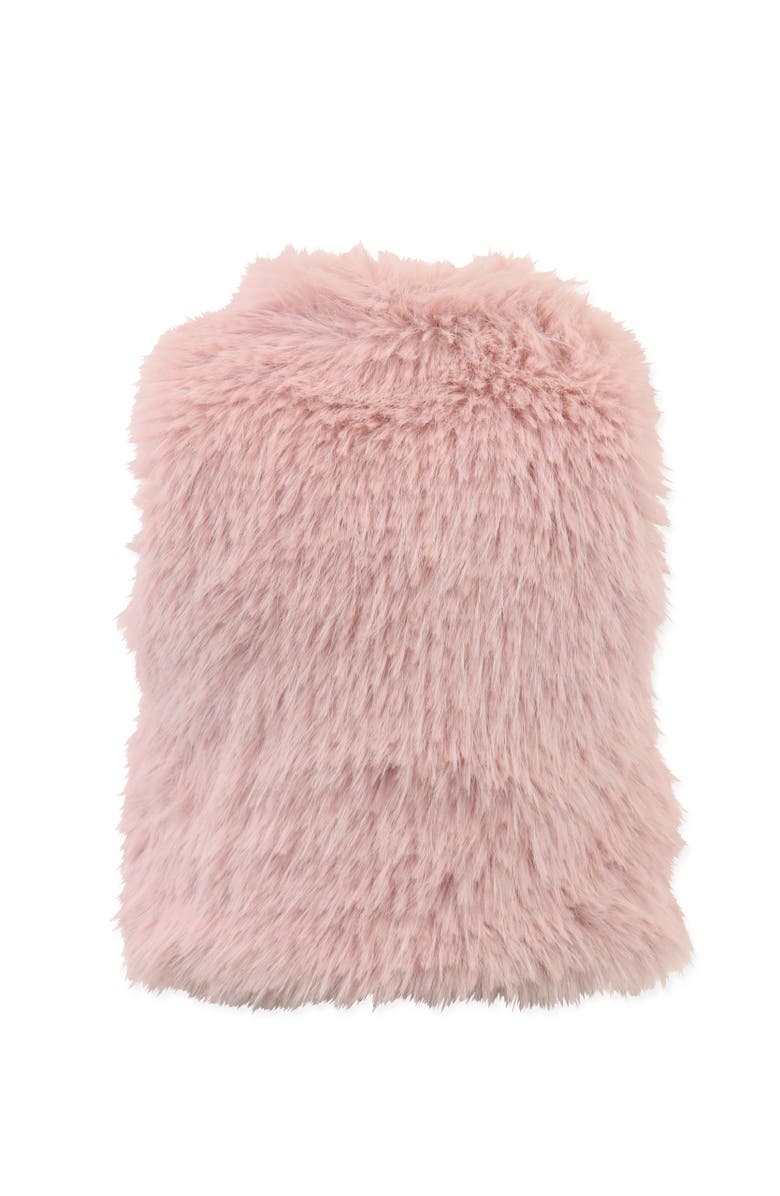 Widgeon Faux Fur Zip Front Vest, Alternate, color, Berry Rain Shag