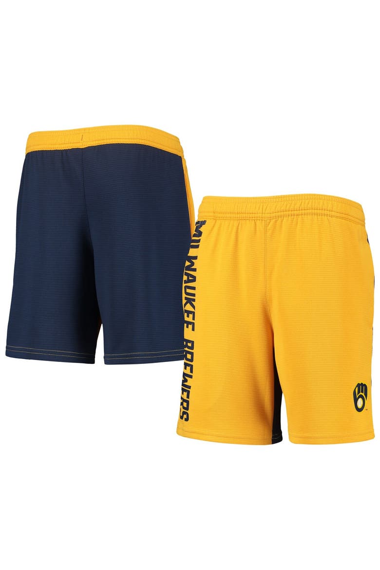 Youth Gold Milwaukee Brewers Oh Yeah Shorts, Main, color, Gold