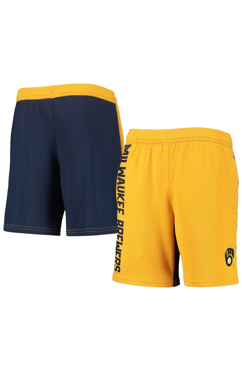 Outerstuff Youth Gold Milwaukee Brewers Oh Yeah Shorts, Main, color, Gold