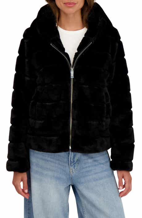 Sebby Hooded Faux Fur Jacket