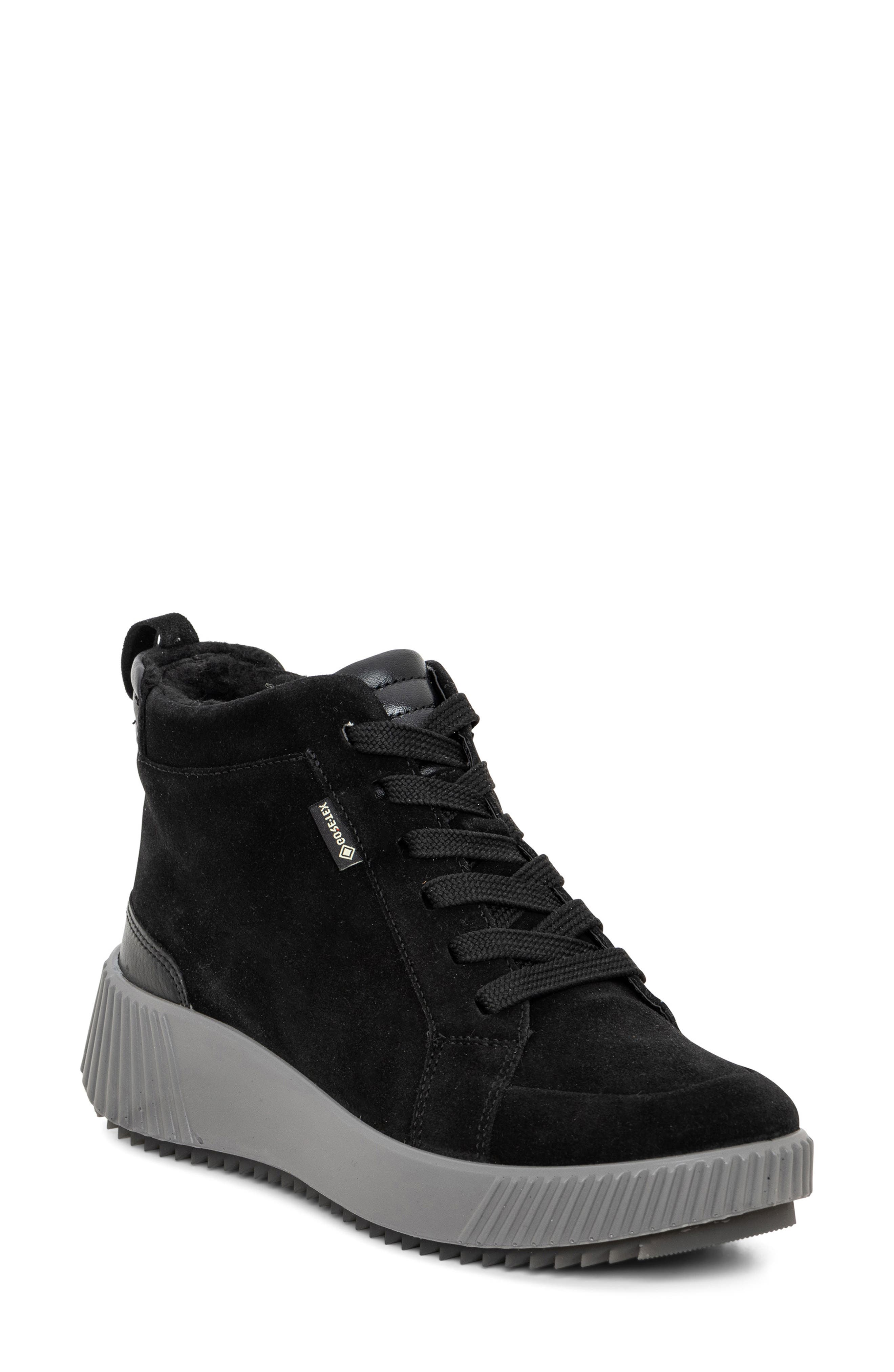 ara Dahlia Waterproof Faux Fur Lined Sneaker, Main, color, 