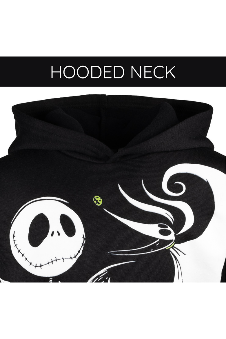 Nightmare Before Christmas Fleece Hoodie and Pants Set, Alternate, color, Black Jack Zero
