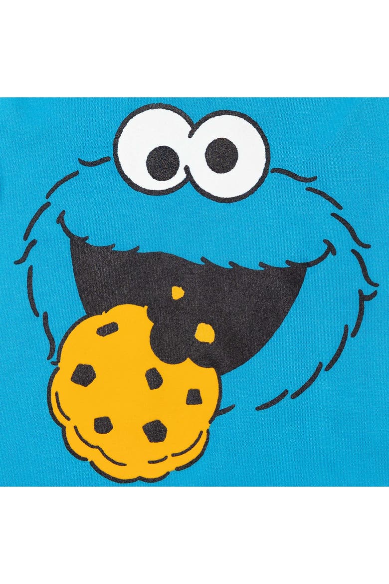 Fleece Pullover Hoodie, Alternate, color, Cookie Monster Blue