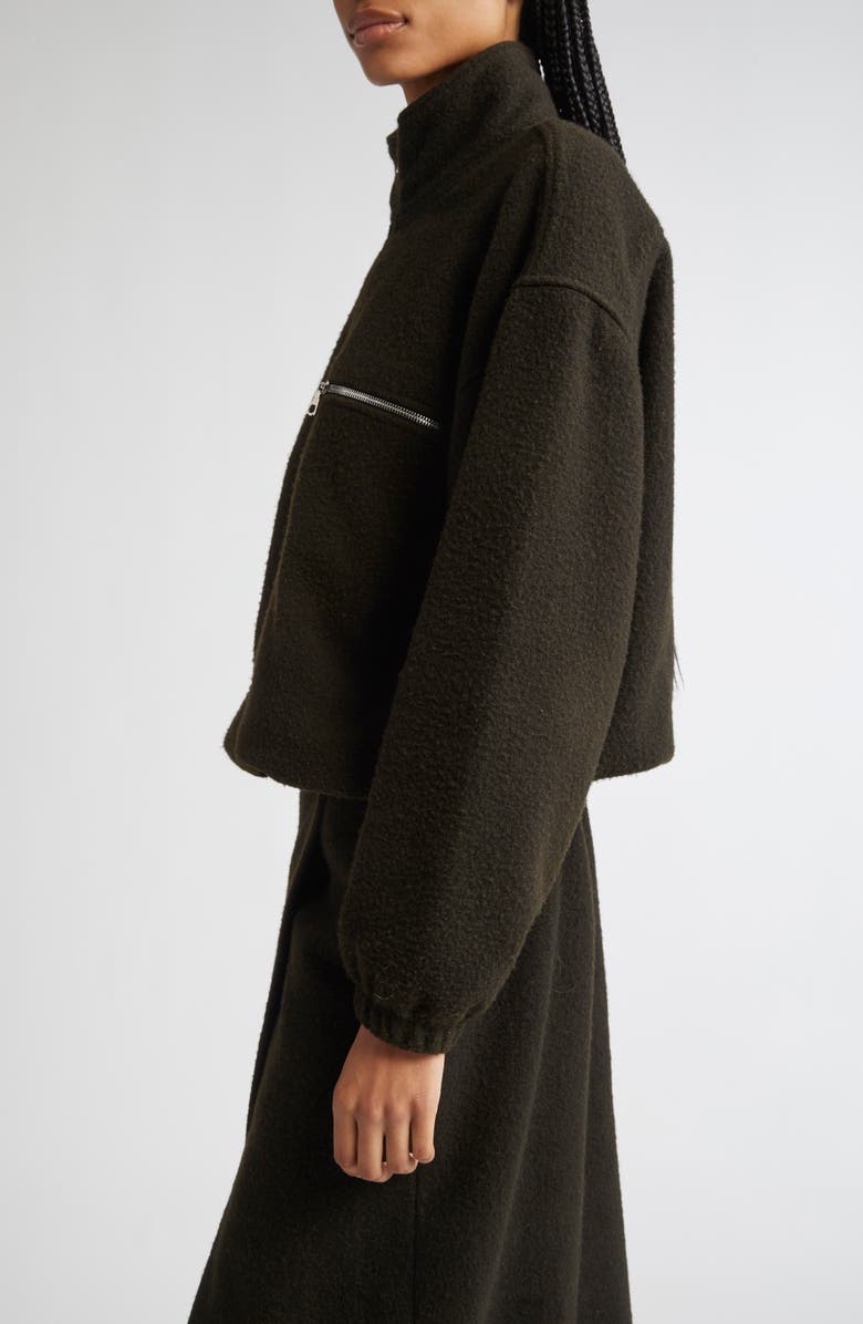 RIER Wool Fleece Half Zip Sweatshirt, Alternate, color, Tourbe Fleece