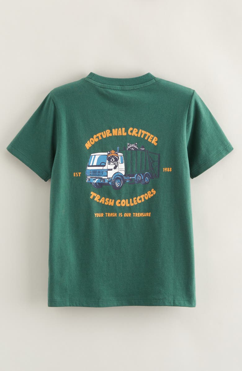 Tucker + Tate Kids' Graphic T-Shirt, Alternate, color, Green Raccoon Truck Graphic
