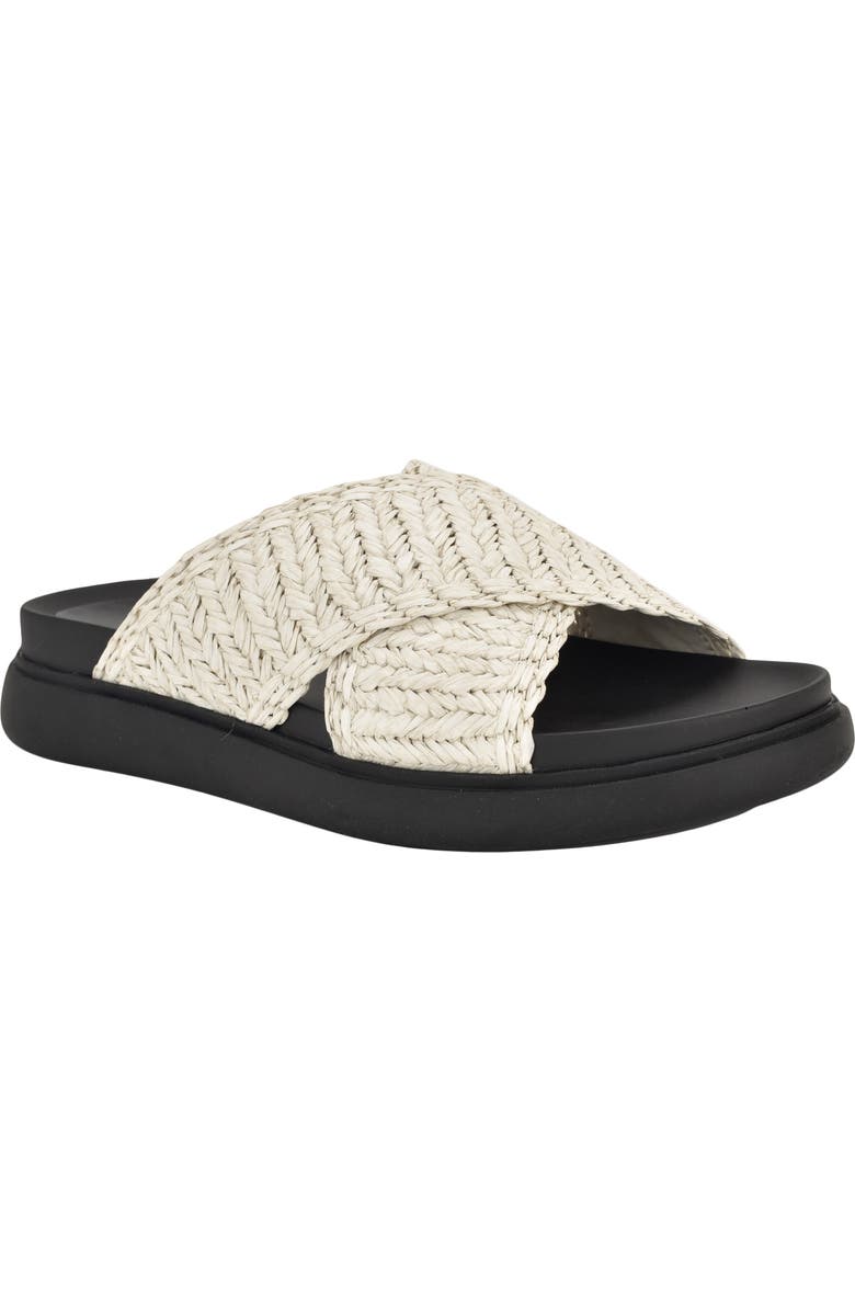 Calvin Klein Pacen Slide Sandal, Main, color, White