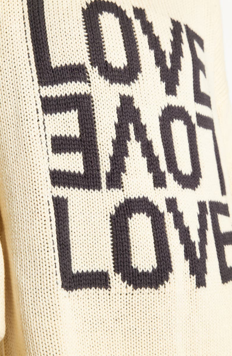 Spiritual Gangster Love Mantra Cotton & Cashmere Graphic Sweater, Alternate, color, 