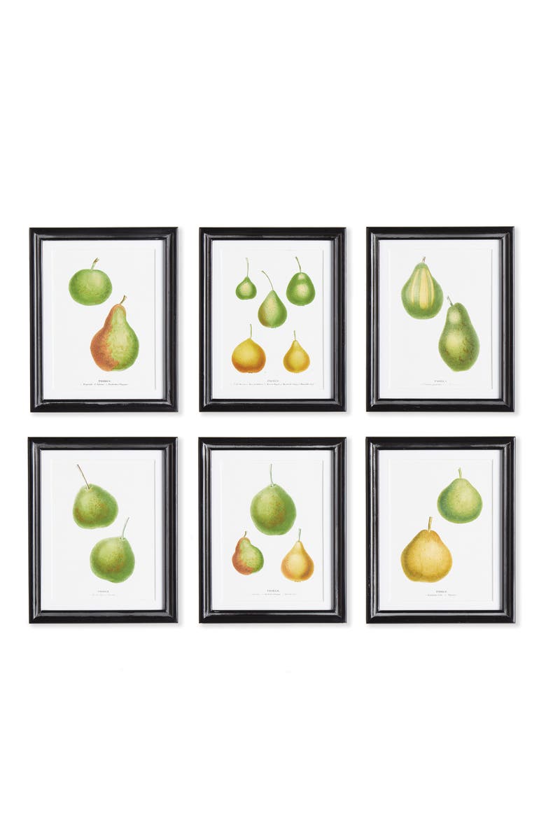 Napa Home & Garden Pear Study, Set Of 6, Main, color, Green