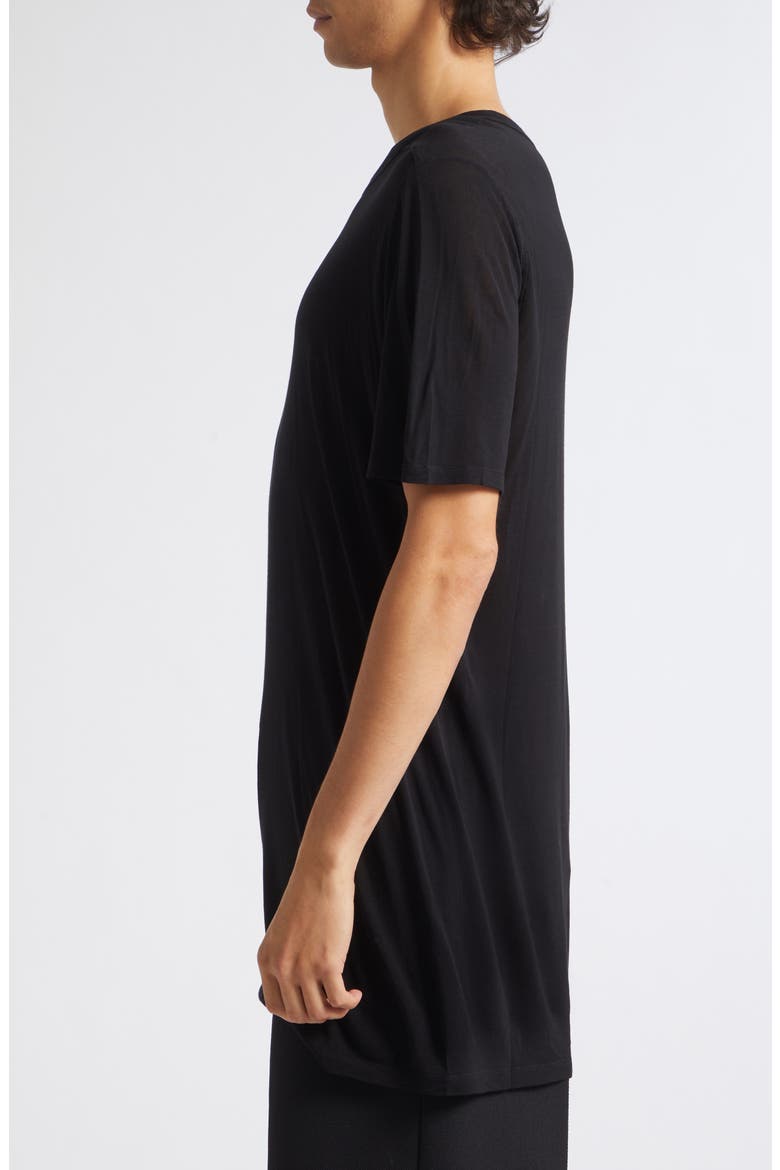 Level T Longline T-Shirt, Alternate, color, BLACK