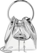 Jimmy Choo Bon Bon Mirror Fabric Top Handle Bag