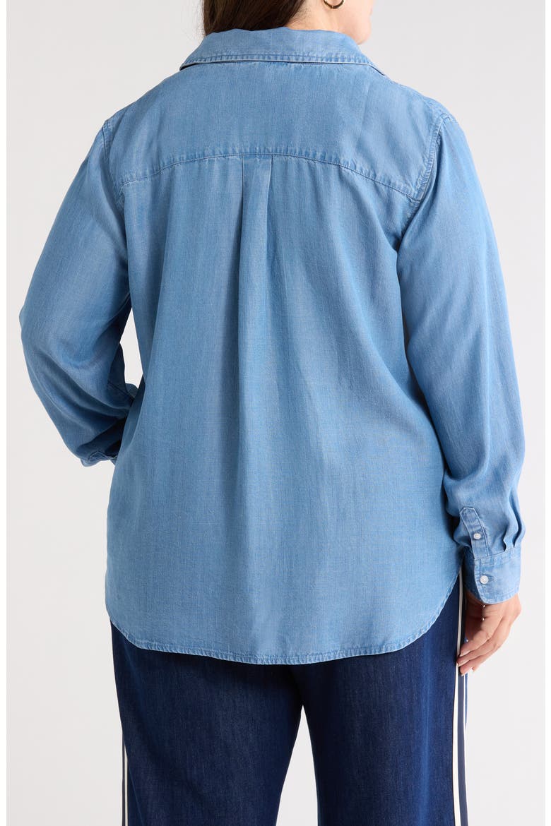 Long Sleeve Chambray Shirt, Alternate, color, MEDIUM WASH