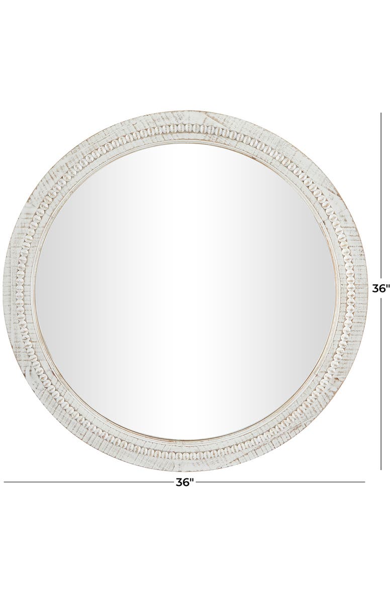 GINGER BIRCH STUDIO Carved Wood Wall Mirror, Alternate, color,