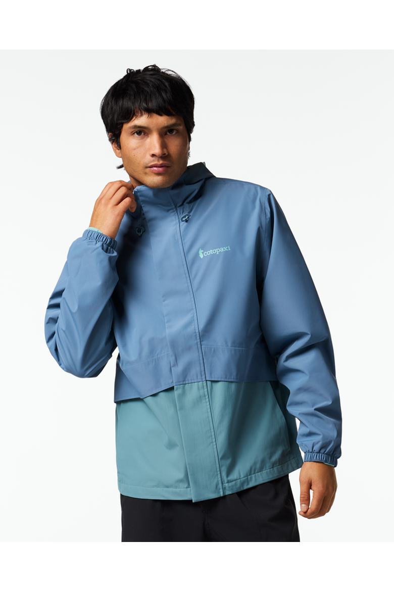 Rayu Rain Jacket - Men's, Main, color, Steel Blue/Everglade
