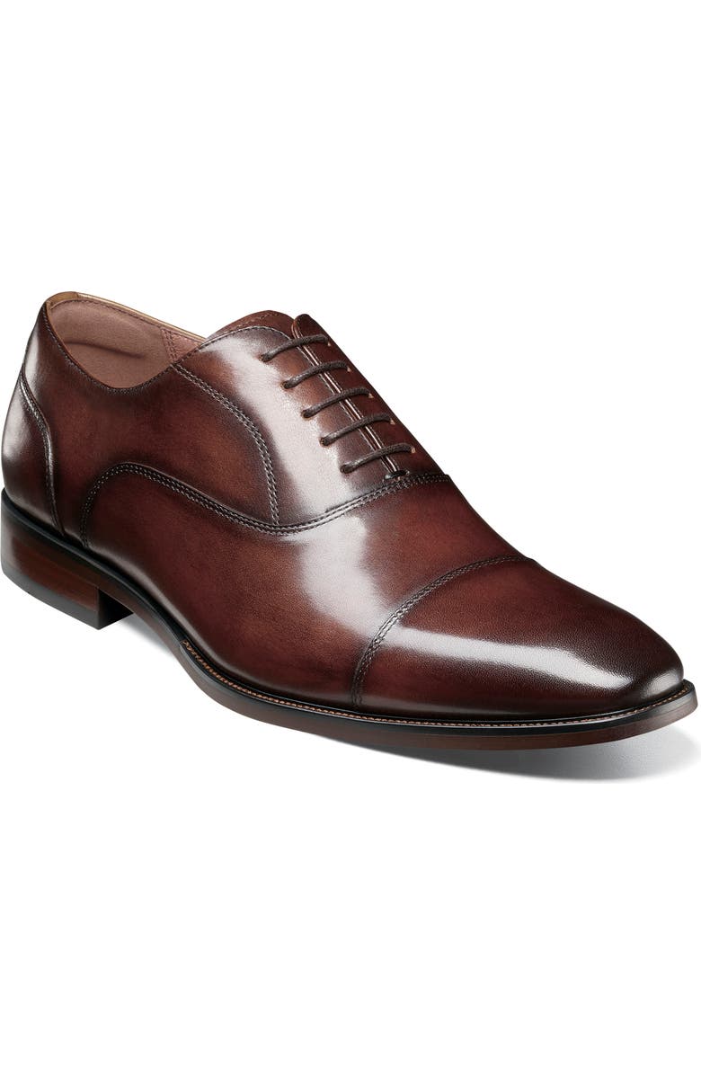Florsheim Sorrello Cap Toe Balmoral Oxford, Main, color, Brown