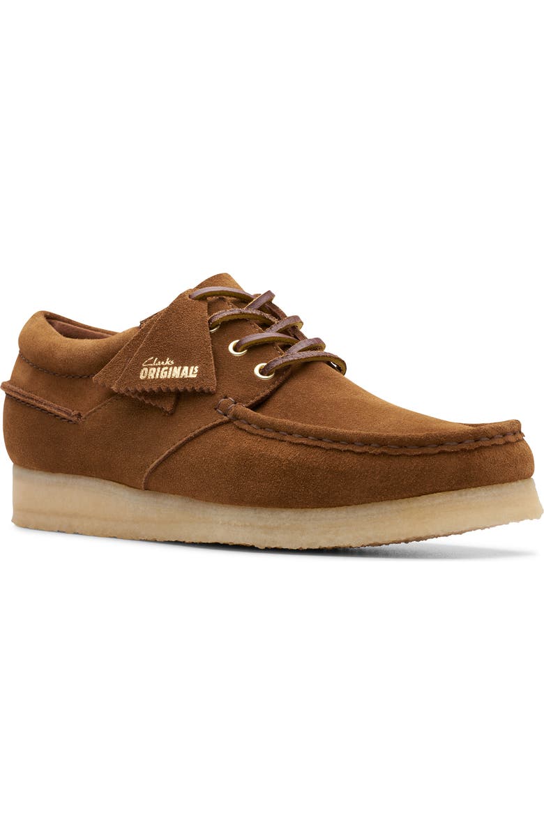 Clarks<sup>®</sup> Originals Wallabee Chukkah Boat Shoe, Main, color, Cola Suede