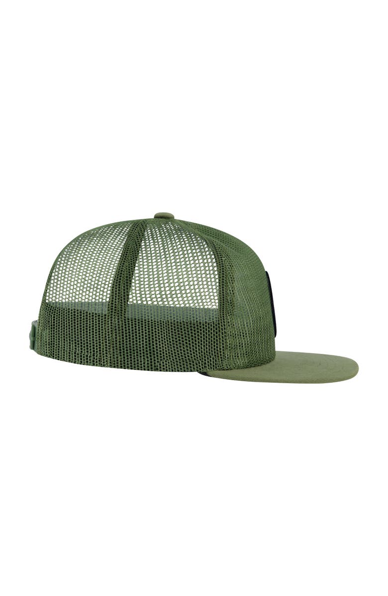 Element Low Profile Mesh Crown Cap with Embroidered Patch Logo, Alternate, color, Olive