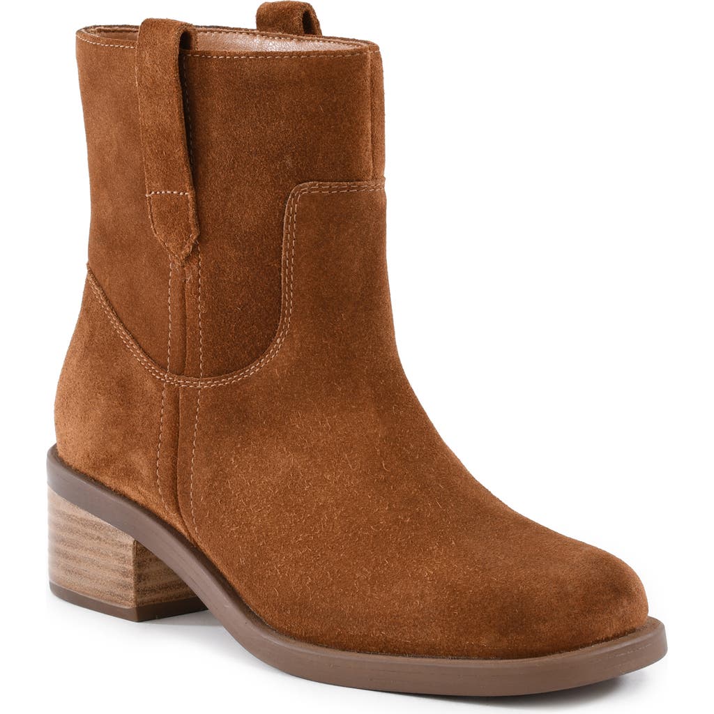 Seychelles Cozy Block Heel Bootie In Brown