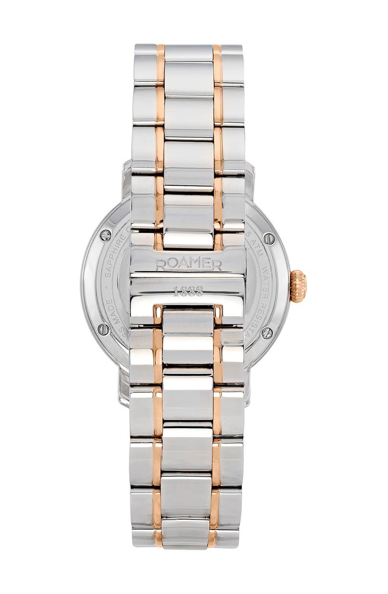 ROAMER Women's Sweetheart Automatic Two-Tone Stainless Steel Strap Watch, 34mm, Alternate, color, 