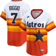 Nike Men's Nike Craig Biggio White Houston Astros Throwback Cooperstown Collection Limited Player Jersey