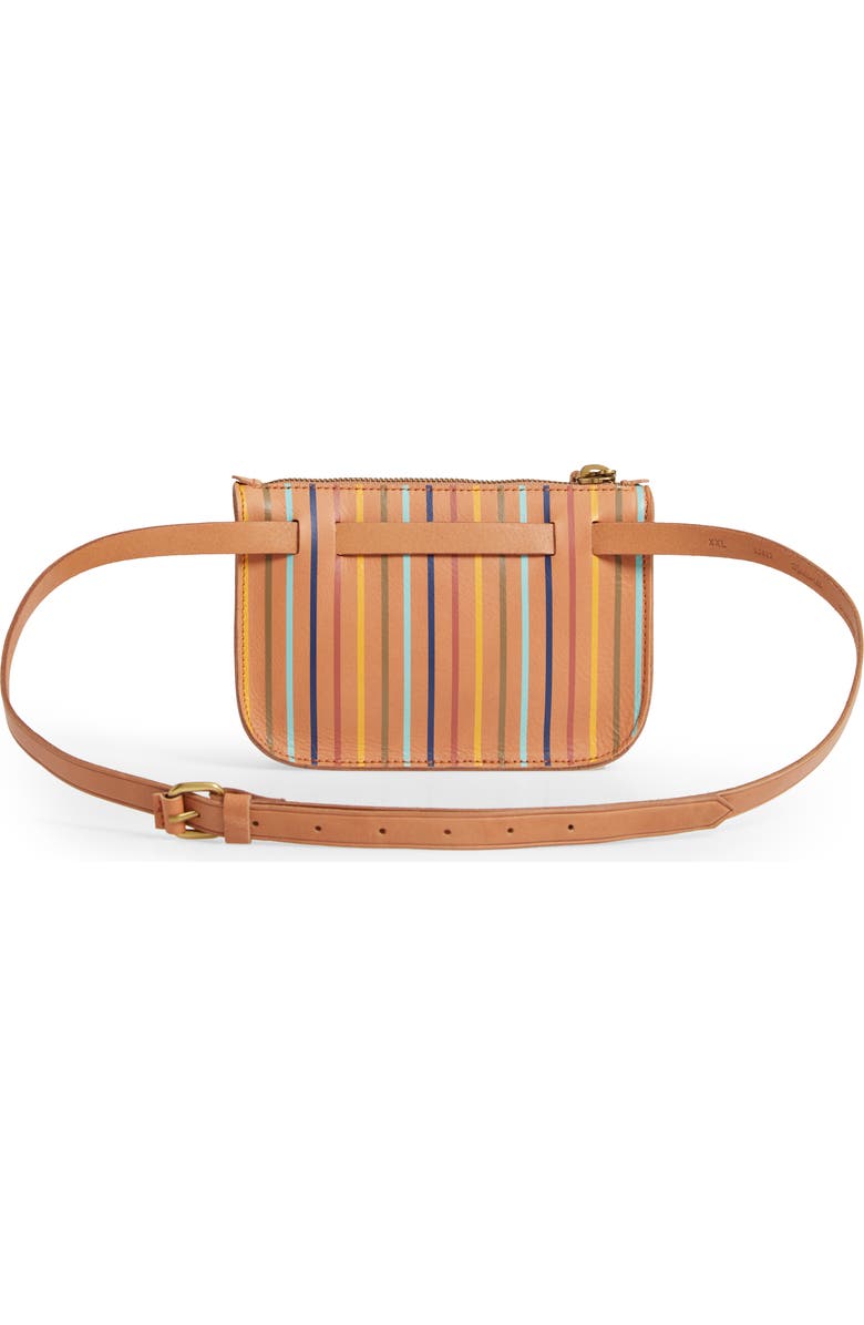 Madewell The Simple Rainbow Stripe Pouch Belt Bag, Alternate, color,