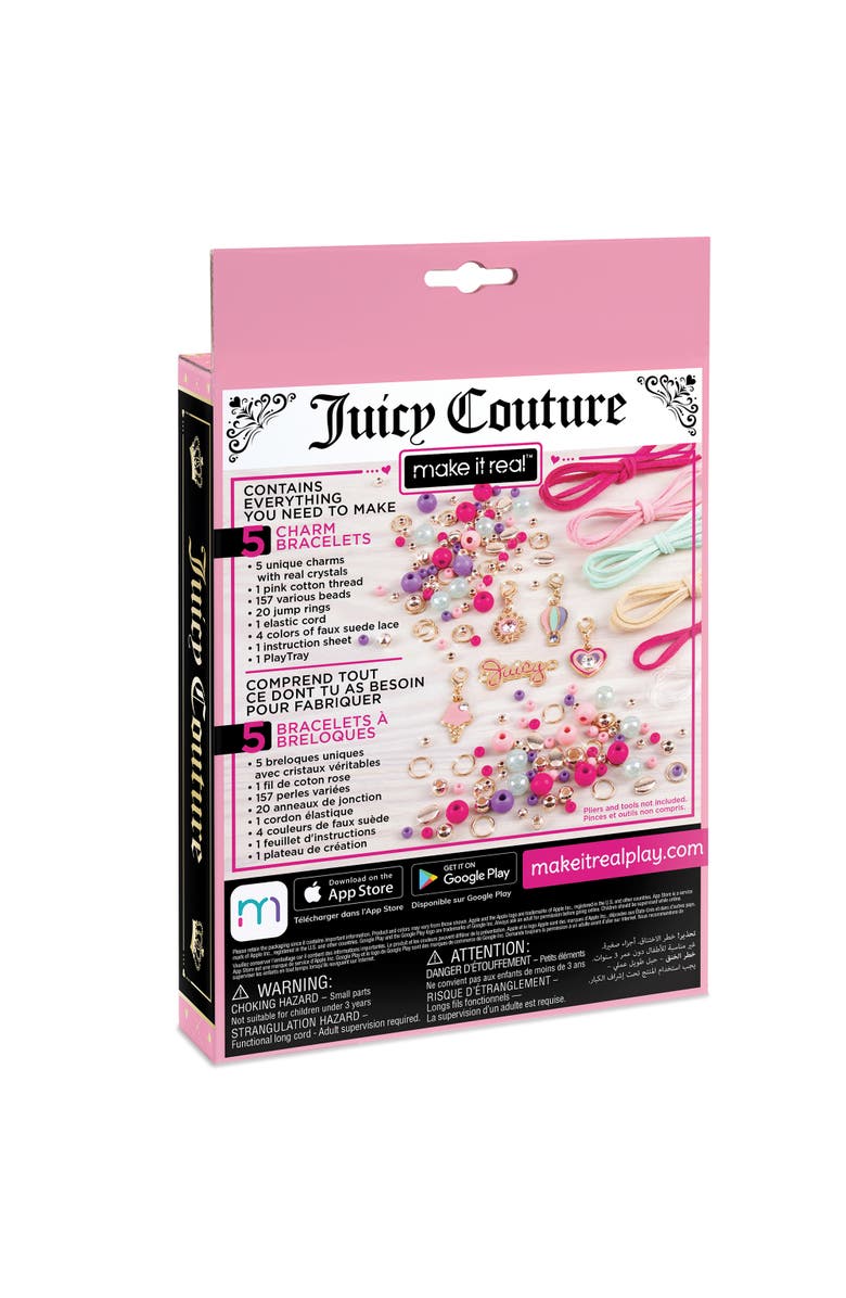 Juicy Couture Mini Crystal Sunshine Bracelets Kit 5 Unique Charm Bracelets, Alternate, color, Multicolored