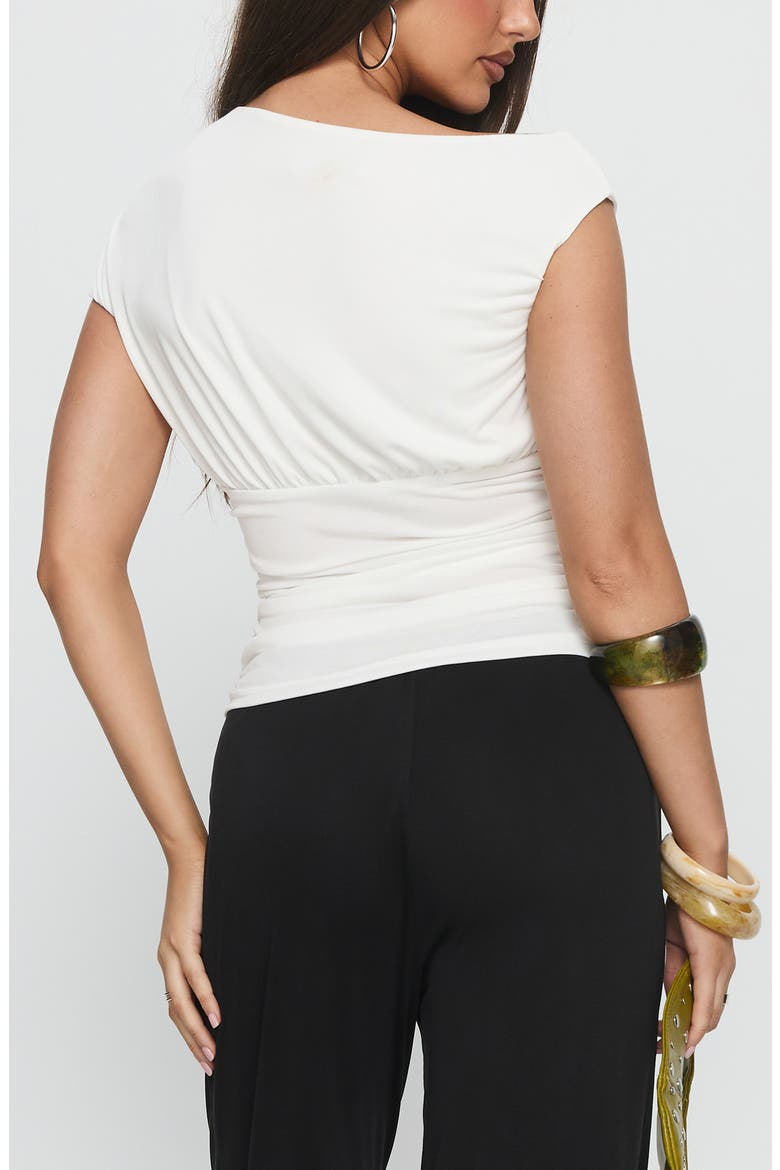 Emelyne One-Shoulder Knit Top, Alternate, color, WHITE