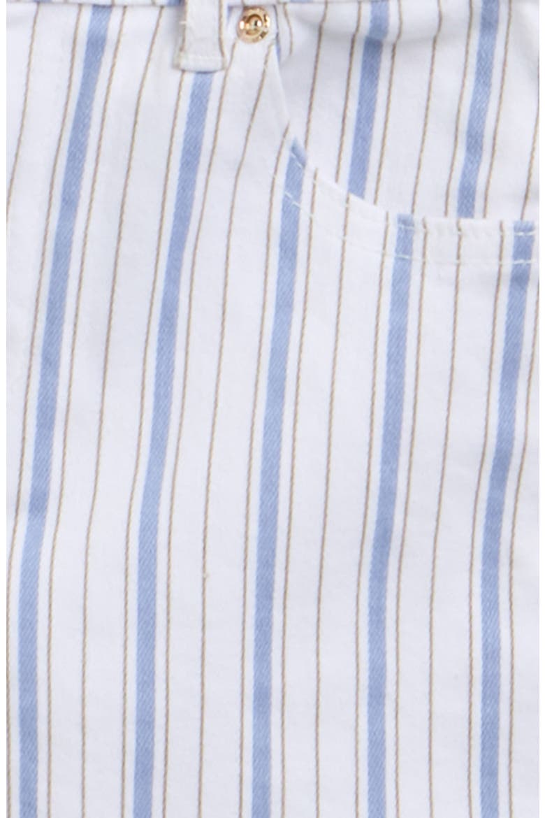 Kids' Brittany Stripe Denim Shorts, Alternate, color, IVORY