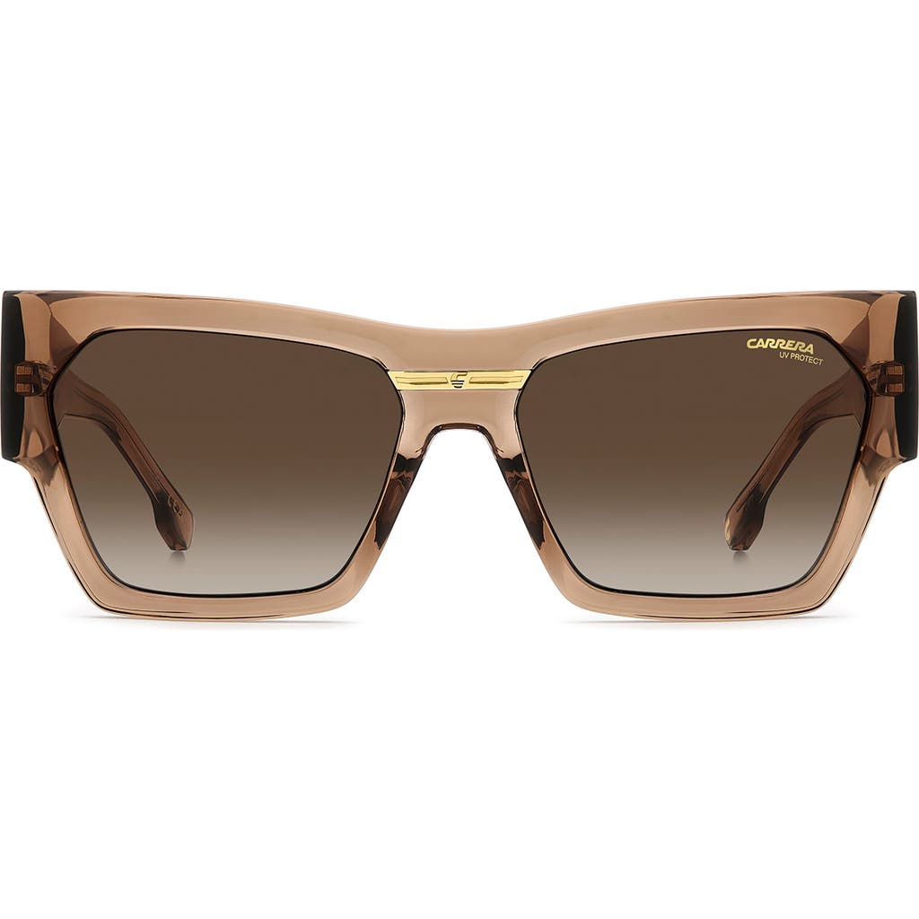 Carrera Eyewear Victory 57mm Gradient Rectangular Sunglasses In Brown