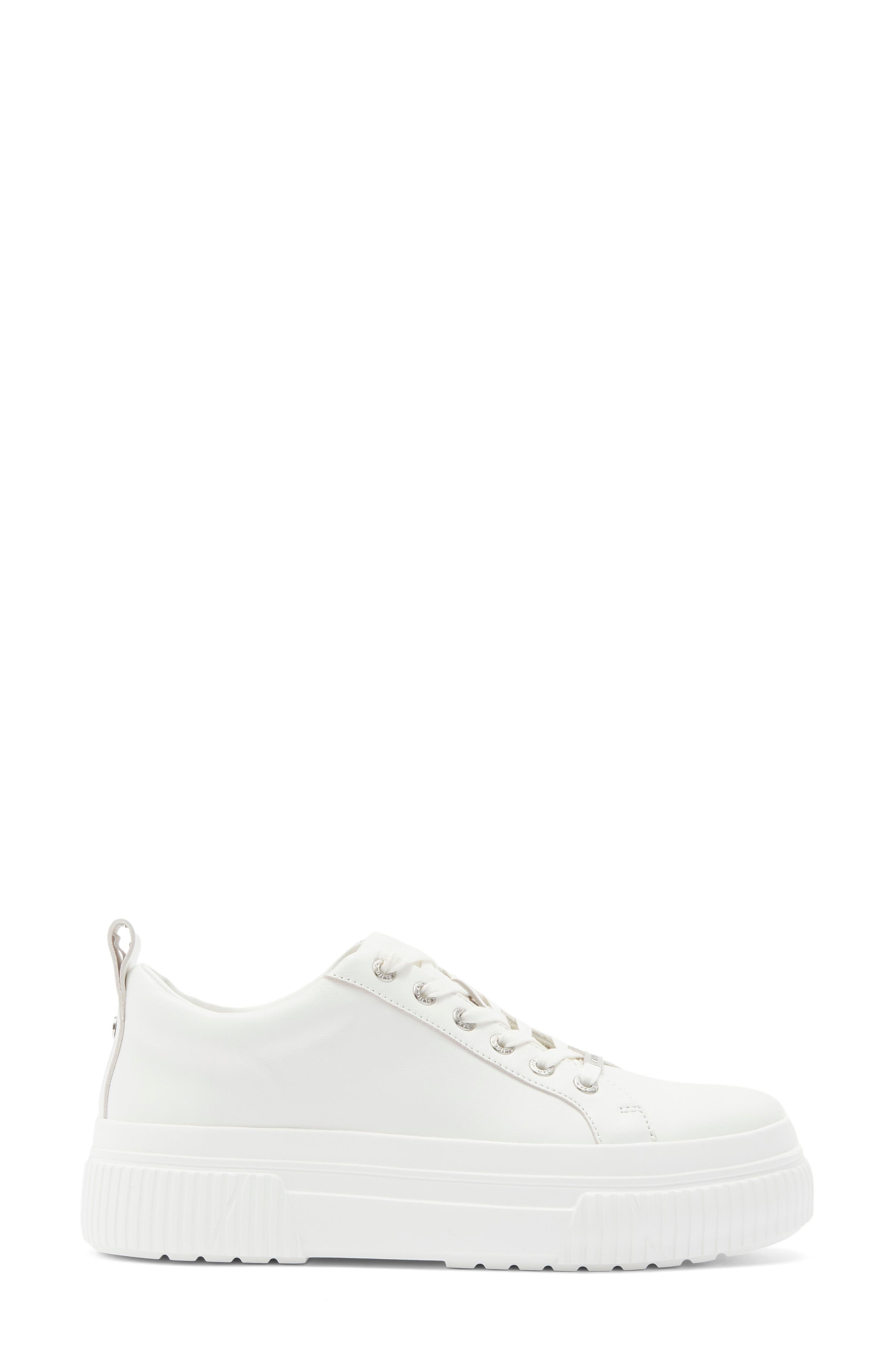 JSlides West Platform Sneaker, Alternate, color, White