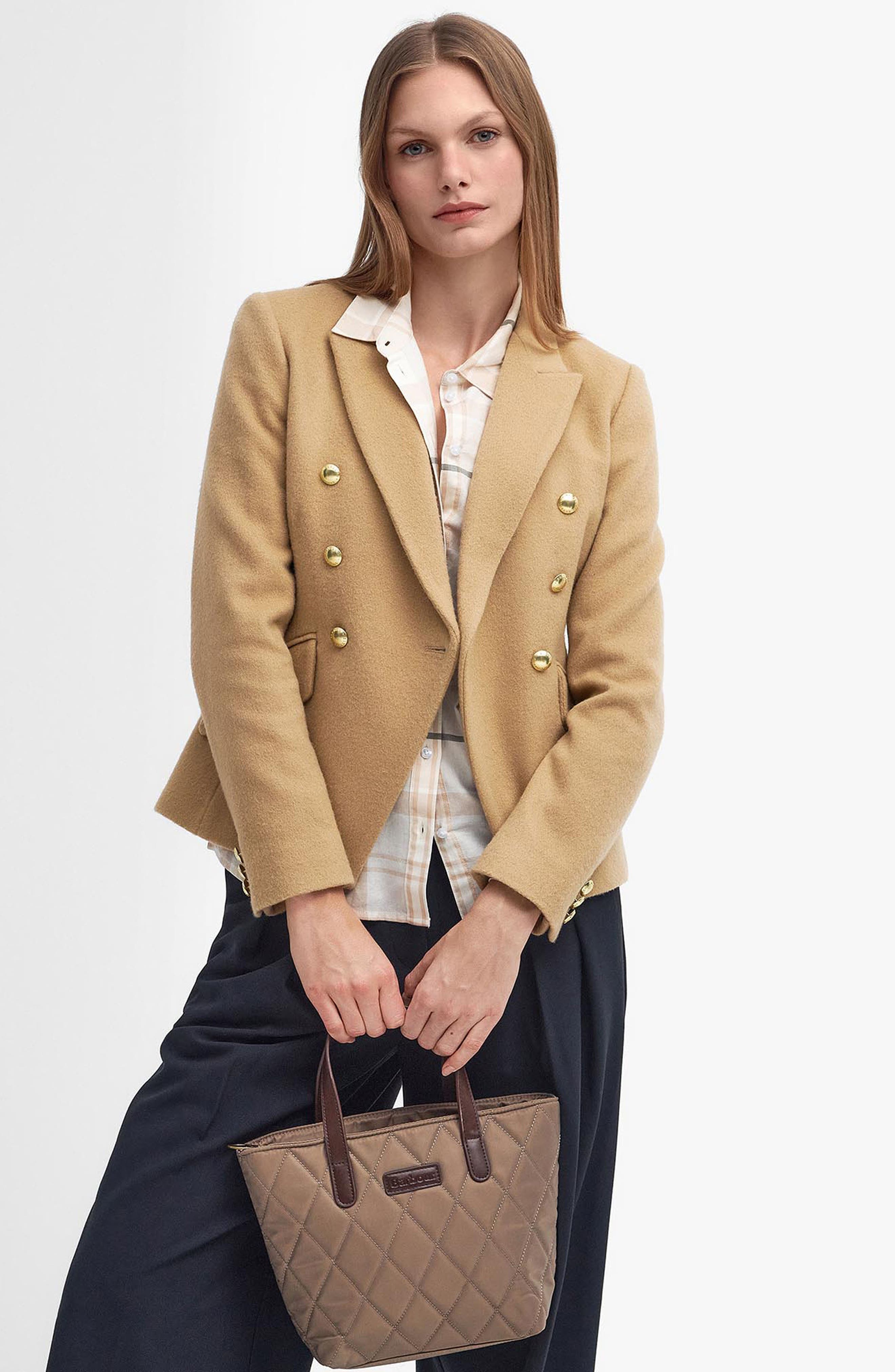 Barbour Mini Diamond Quilted Nylon Tote Bag, Alternate, color, 