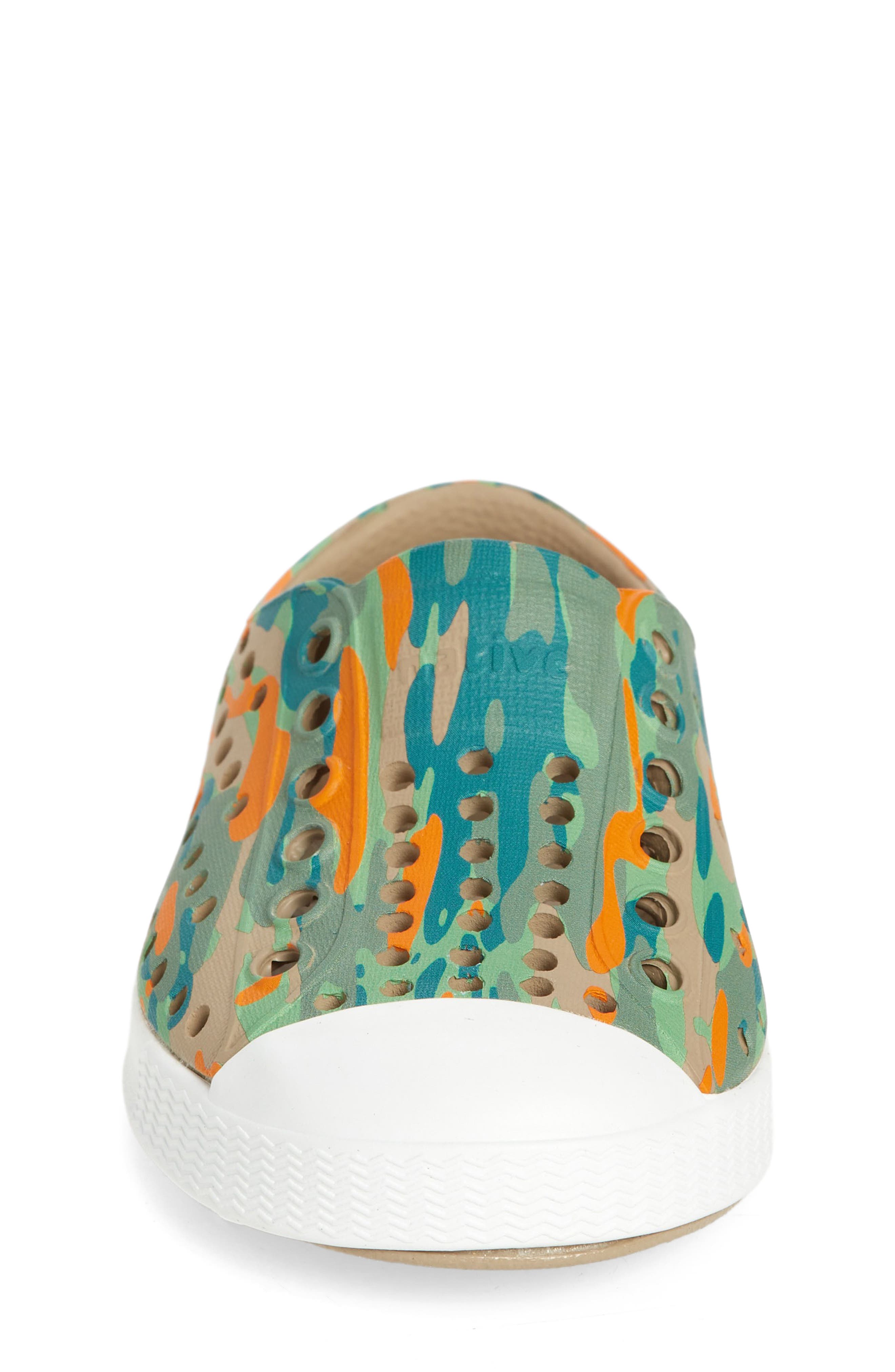 Native Shoes Jefferson Water Friendly Perforated Slip-On, Alternate, color, Flxtn/Shlwht/Cityeucamo