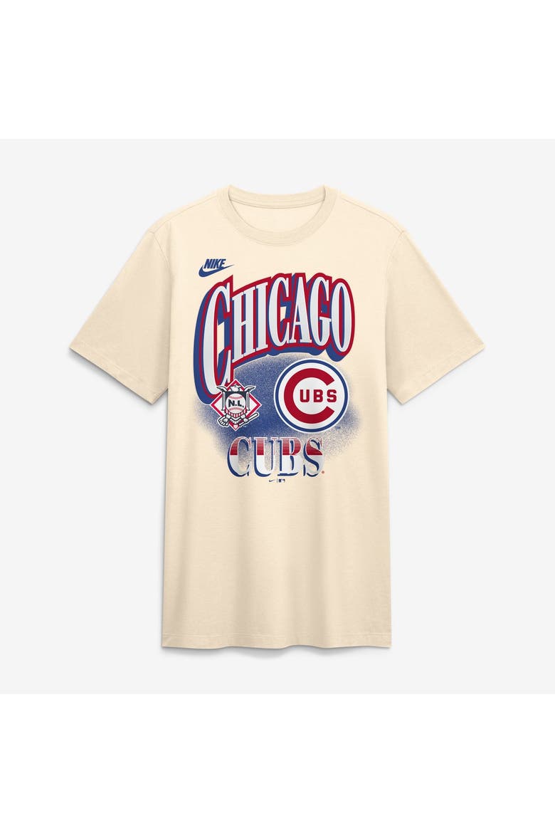 Men's Nike Natural Chicago Cubs Vintage Tri-Blend T-Shirt, Main, color, Natural