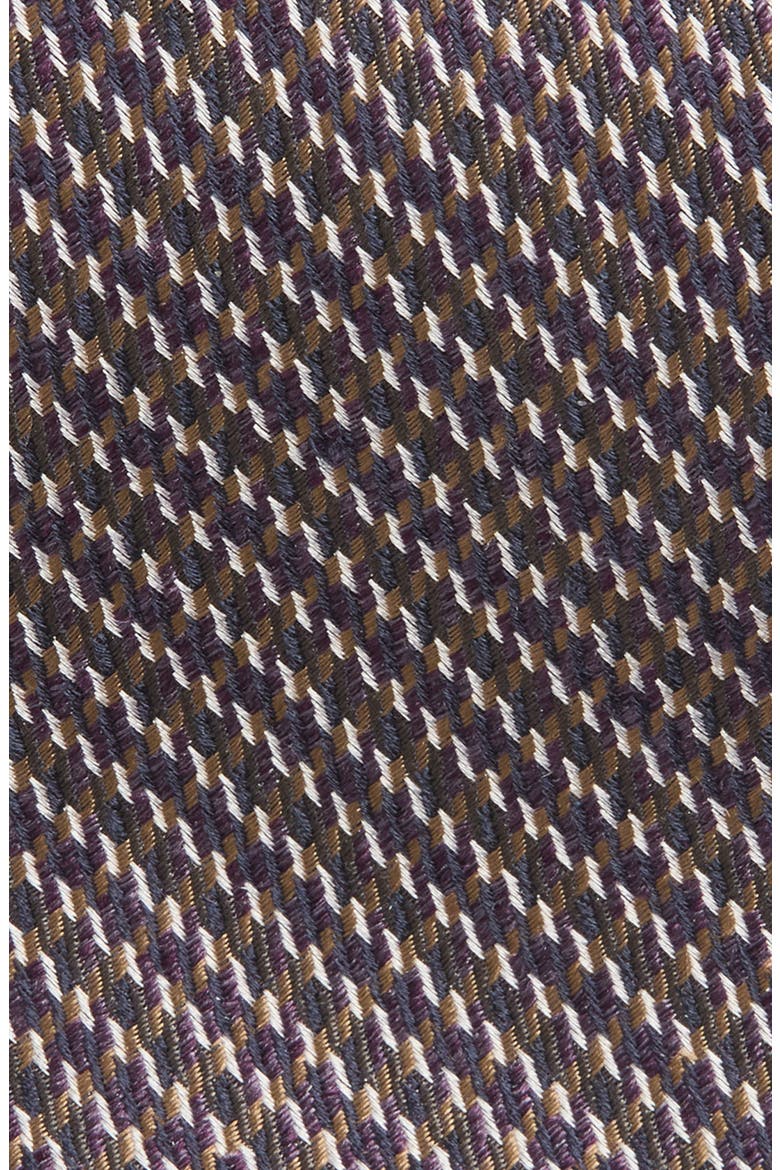 Chevron Silk Tie, Alternate, color, PURPLE