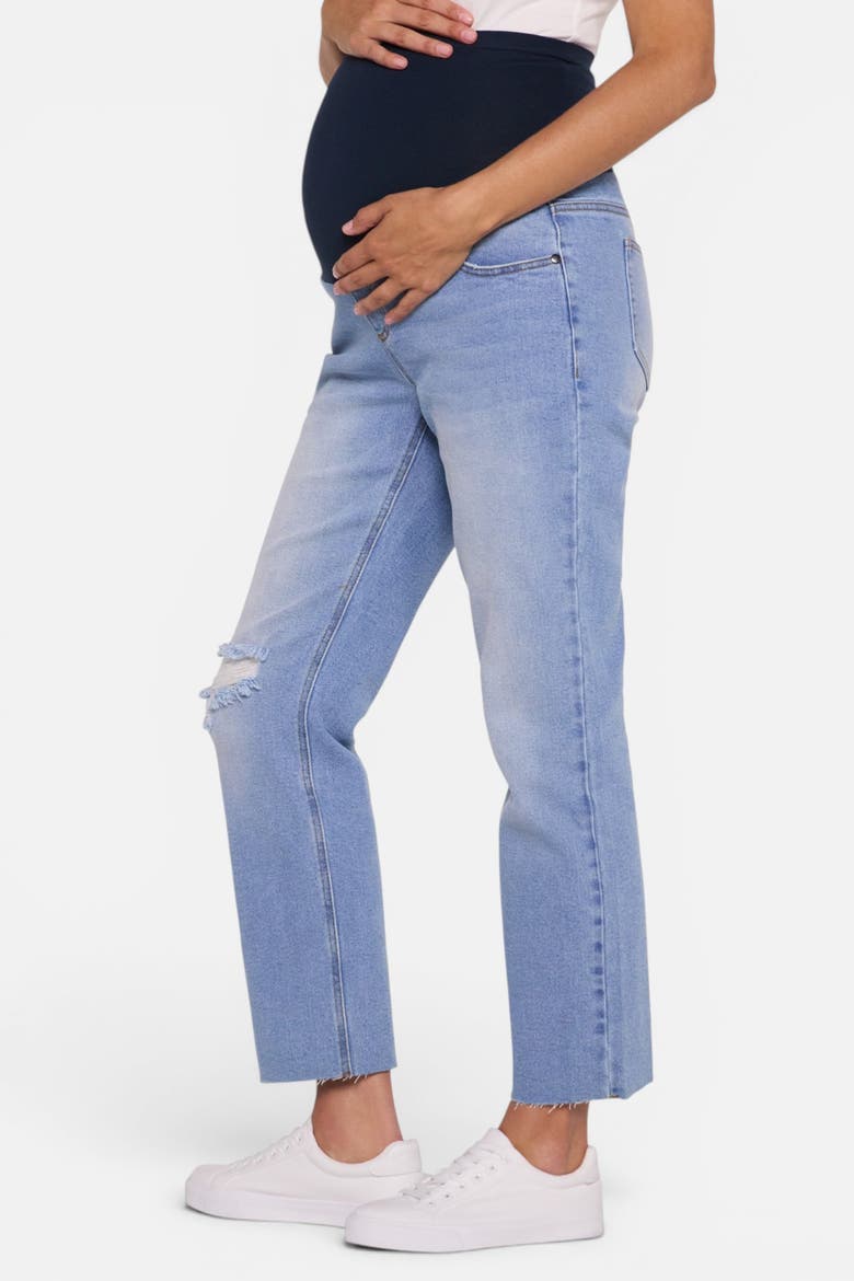 Secret Fit Over the Belly Slim Straight Leg Jeans, Alternate, color, Pike Wash