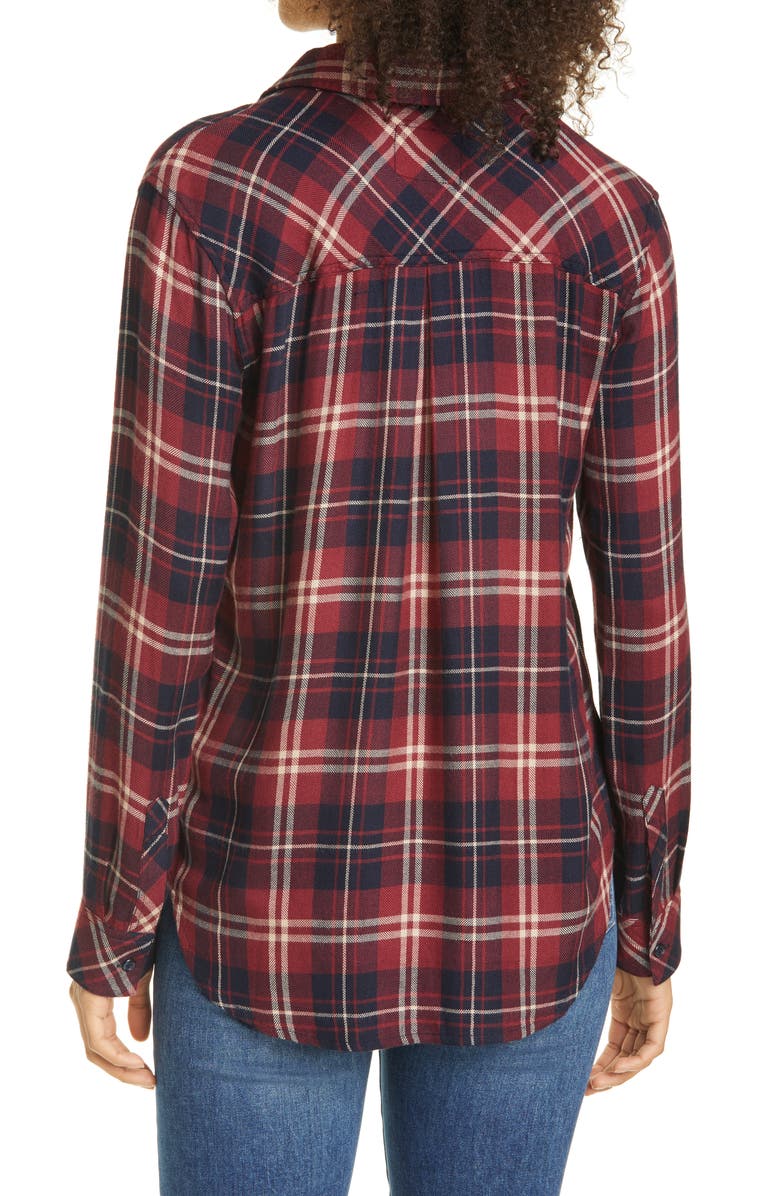 Rails Hunter Plaid Long Sleeve Flannel Shirt, Alternate, color, 