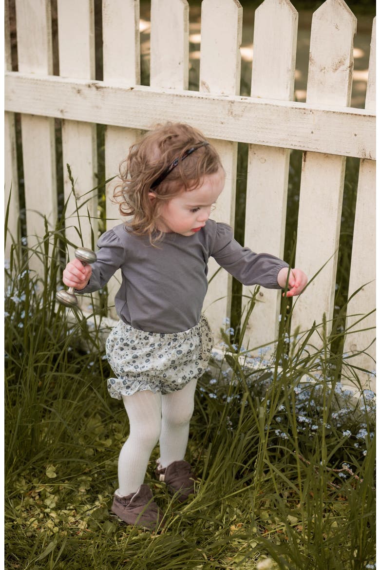 Ruffle Organic Cotton Bloomers, Alternate, color, FORGET-ME-NOT