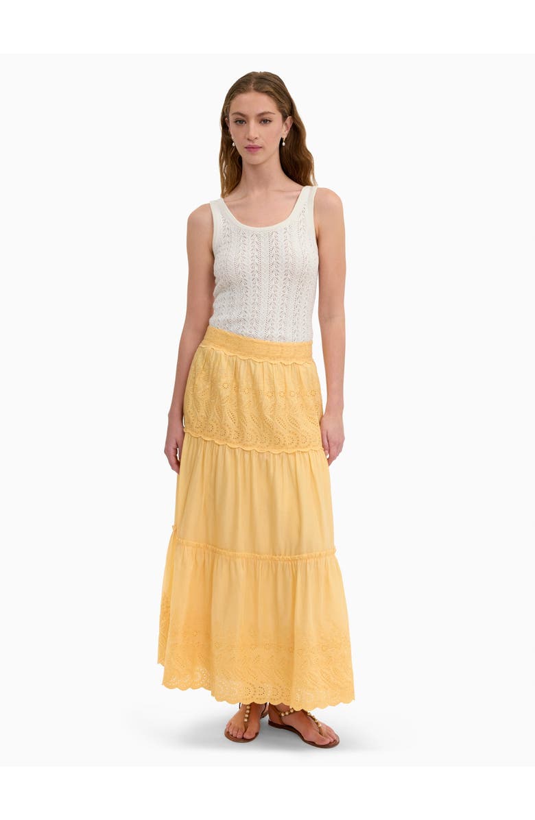 Rebecca Taylor Sabine Skirt, Main, color, Daisy Yellow