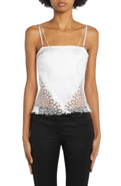 Lace & Silk Stretch Satin Camisole
