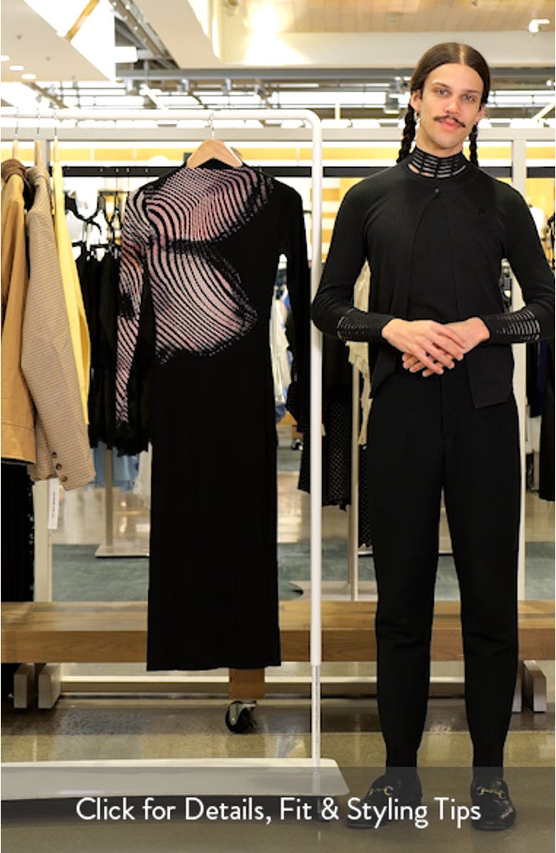Funnel Neck Long Sleeve Rib Dress, sales video thumbnail