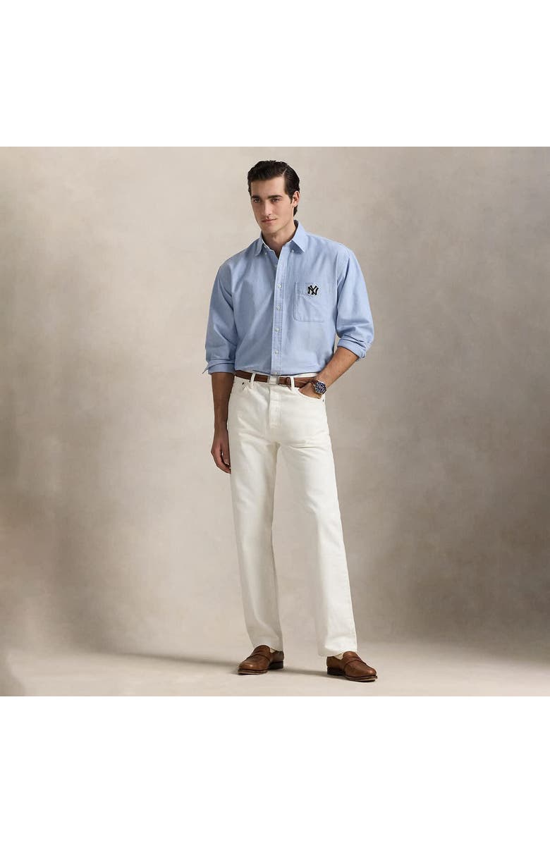 Polo Ralph Lauren Light Blue Yankees  Big Shirt, Alternate, color, 