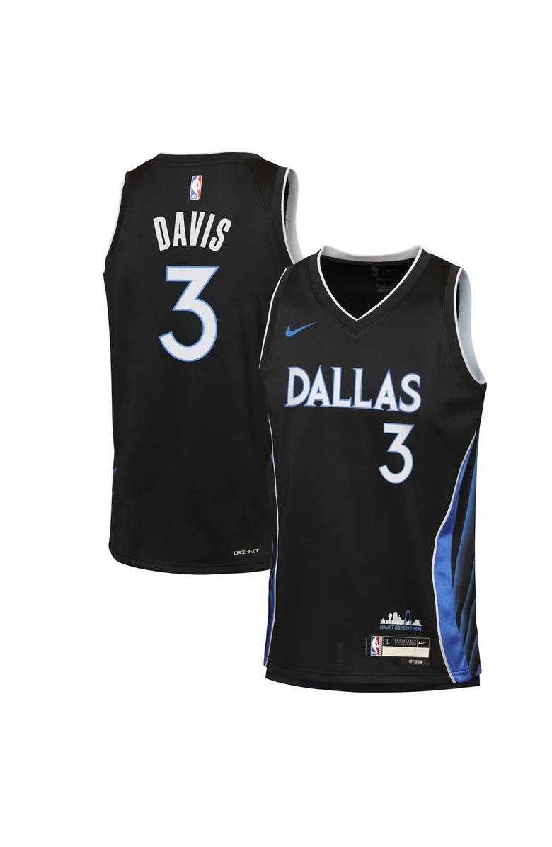 Nike Youth Nike Anthony Davis Black Dallas Mavericks 2025/26 City Edition Swingman Jersey, Main, color, Black